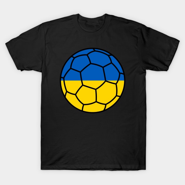 Ukrainian Football T-Shirt by Artomino